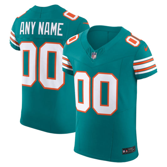 Miami Dolphins Alternate Vapor F.U.S.E. Elite Custom Jersey - Aqua - NFL