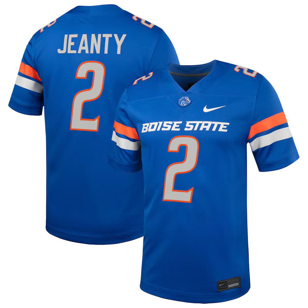 Ashton Jeanty Boise State Broncos NIL Football Game Jersey - Royal - NCAA