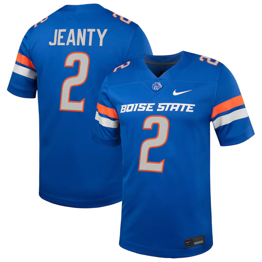 Ashton Jeanty Boise State Broncos NIL Football Game Jersey - Royal - NCAA