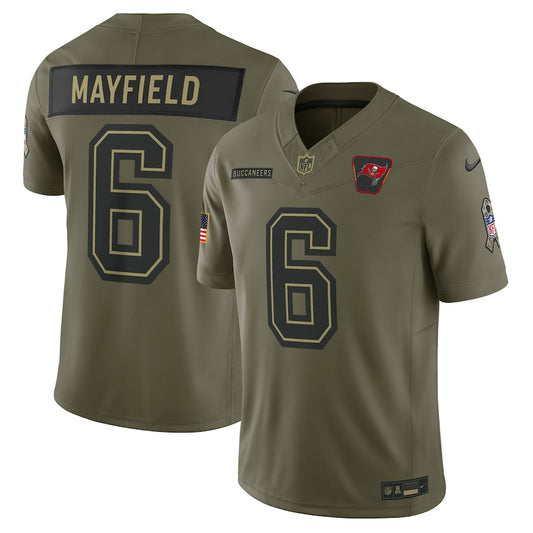 Baker Mayfield Tampa Bay Buccaneers 2025 Salute to Service Limited Jersey - Olive - NFL