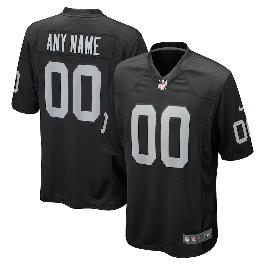 Las Vegas Raiders Custom Game Jersey - Black - NFL