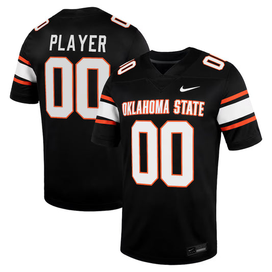 Oklahoma State Cowboys NIL Pick-A-Player Football Game Jersey - Black -
