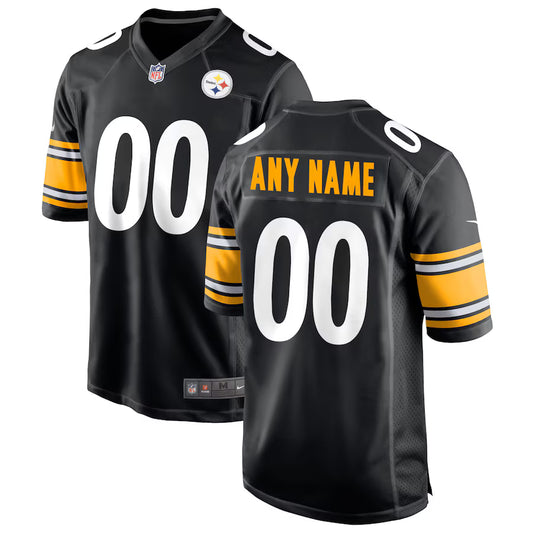 Pittsburgh Steelers Custom Game Jersey - Black - NFL