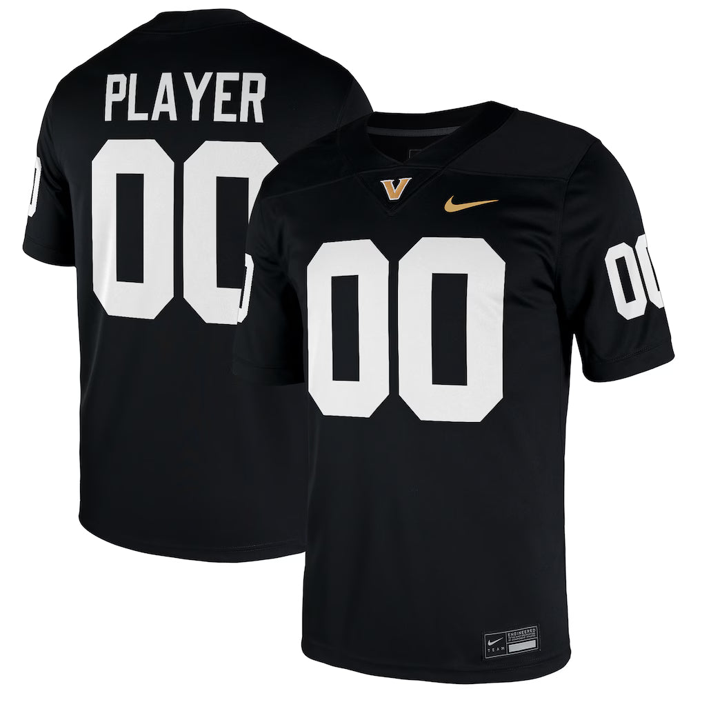 Vanderbilt Commodores NIL Pick-A-Player Game Jersey - Black -