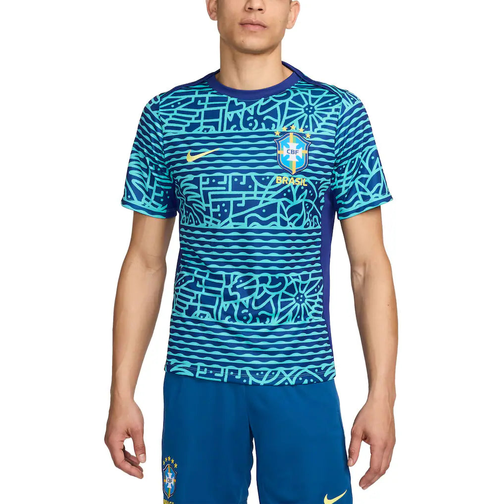 Brazil National Team  2026 Academy Pro Pre-Match Top - Blue