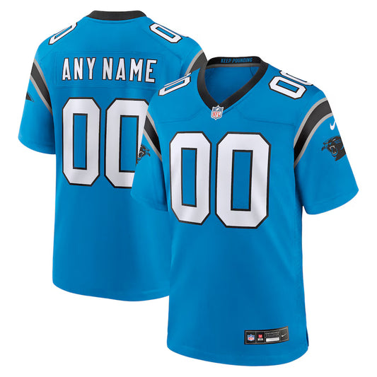 Carolina Panthers Alternate Custom Game Jersey - Blue - NFL