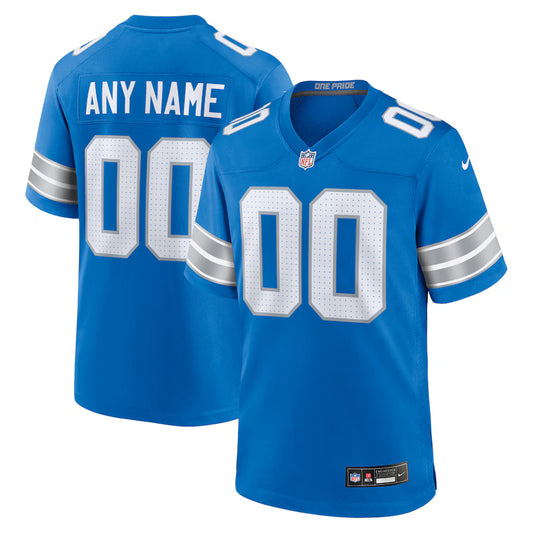 Detroit Lions Custom Game Jersey - Blue - NFL