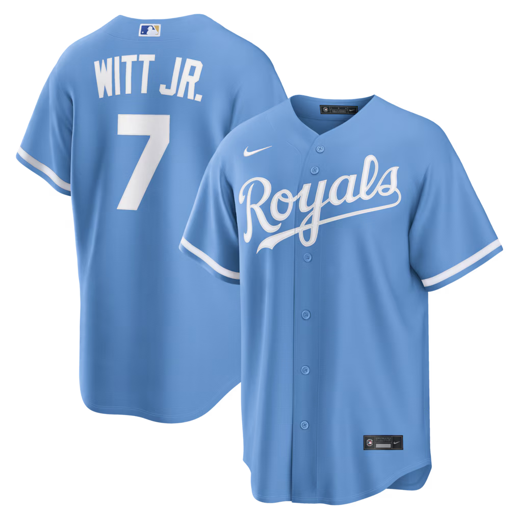 Bobby Witt Jr. #7 Kansas City Royals Baseball Jersey