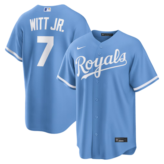Bobby Witt Jr. #7 Kansas City Royals Baseball Jersey