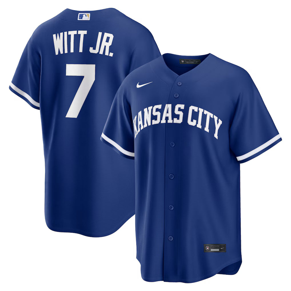 Bobby Witt Jr. #7 Kansas City Royals Baseball Jersey
