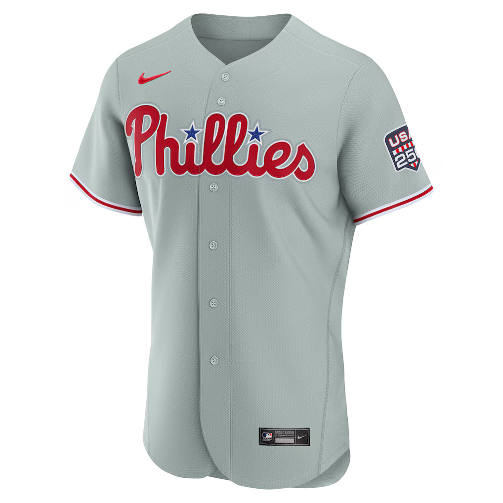 Bryce Harper #3 Philadelphia Phillies USA 250 Fourth of July Road Baseball Jersey – Gray