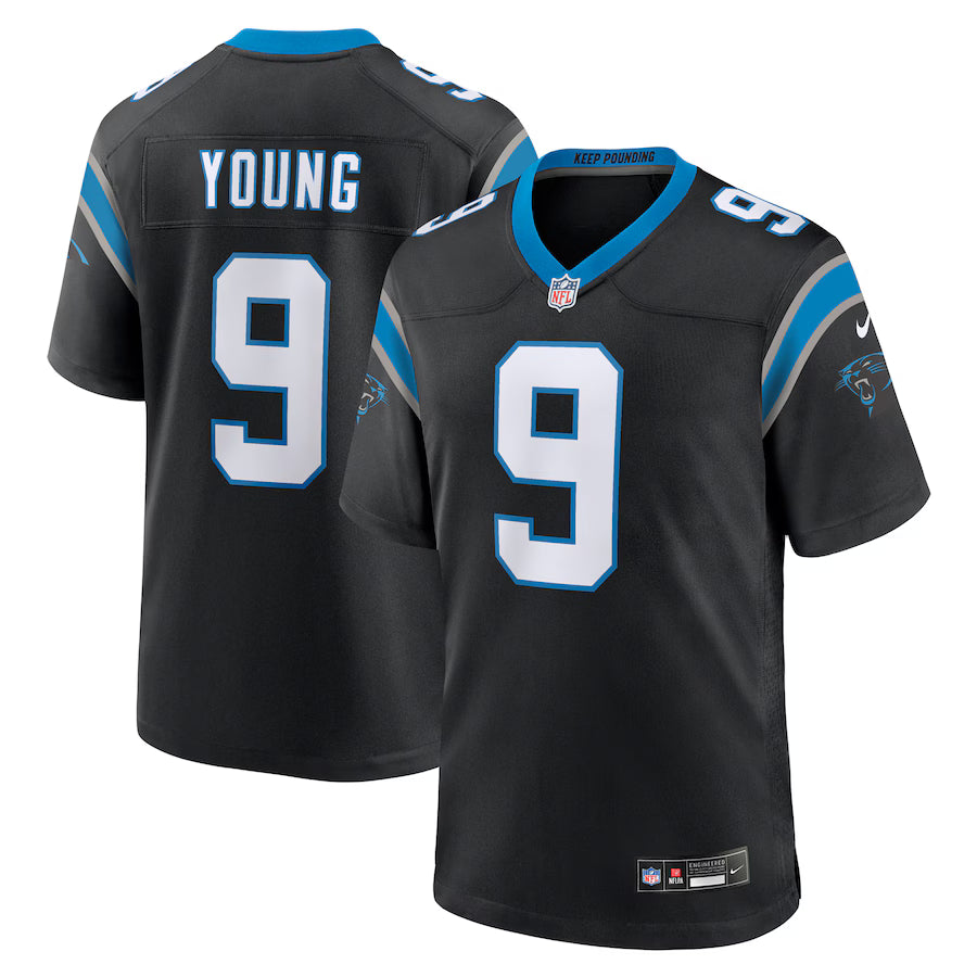 Bryce Young Carolina Panthers Team Game Jersey - Black - NFL