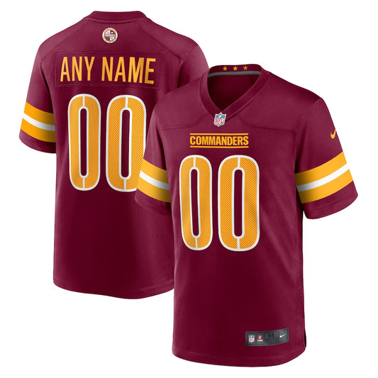 Washington Commanders Game Custom Player Jersey - Burgundy - NFL