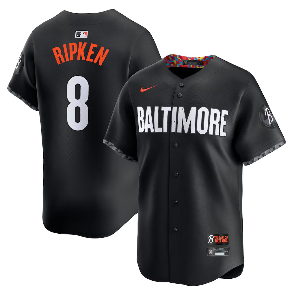 Cal Ripken Jr. Baltimore Orioles City Connect Limited Jersey - Black