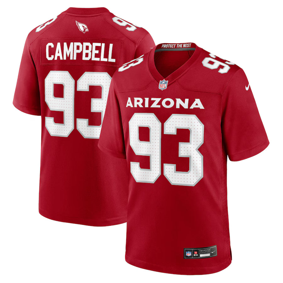 Calais Campbell Arizona Cardinals Team Game Jersey - Cardinal -NFL