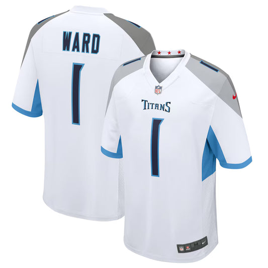 Cameron Ward Tennessee Titans 2025 NFL Draft First Round Pick Game Jersey - White - NFL