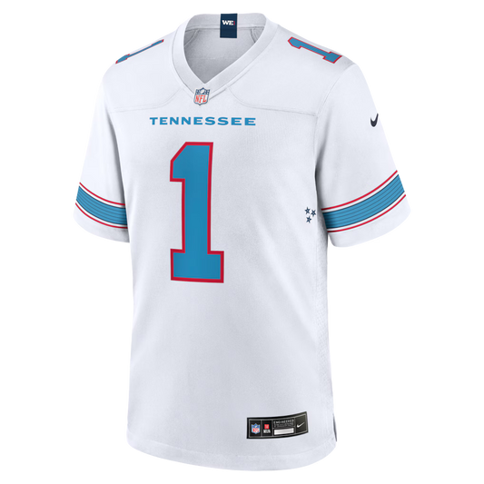 Cameron Ward Tennessee Titans Game Jersey - White