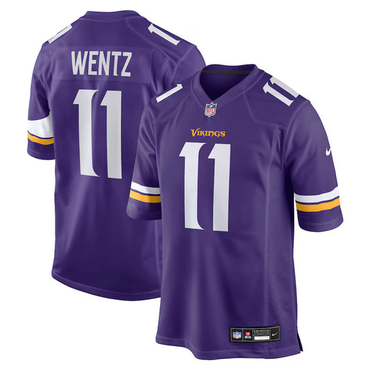 Carson Wentz Minnesota Vikings Team Game Jersey - Purple - NFL