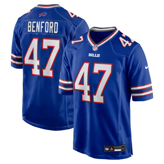 Christian Benford #47 Buffalo Bills Football Jersey