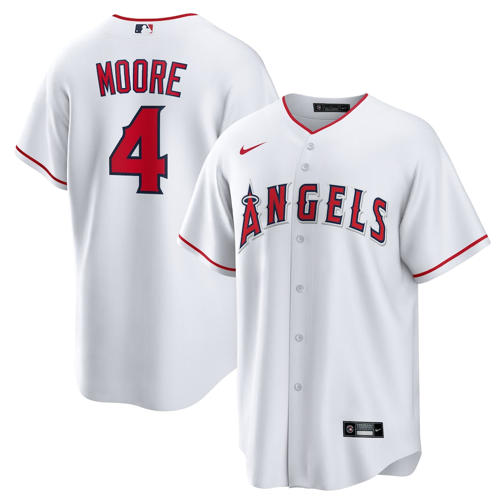 Christian Moore Los Angeles Angels Jersey - White