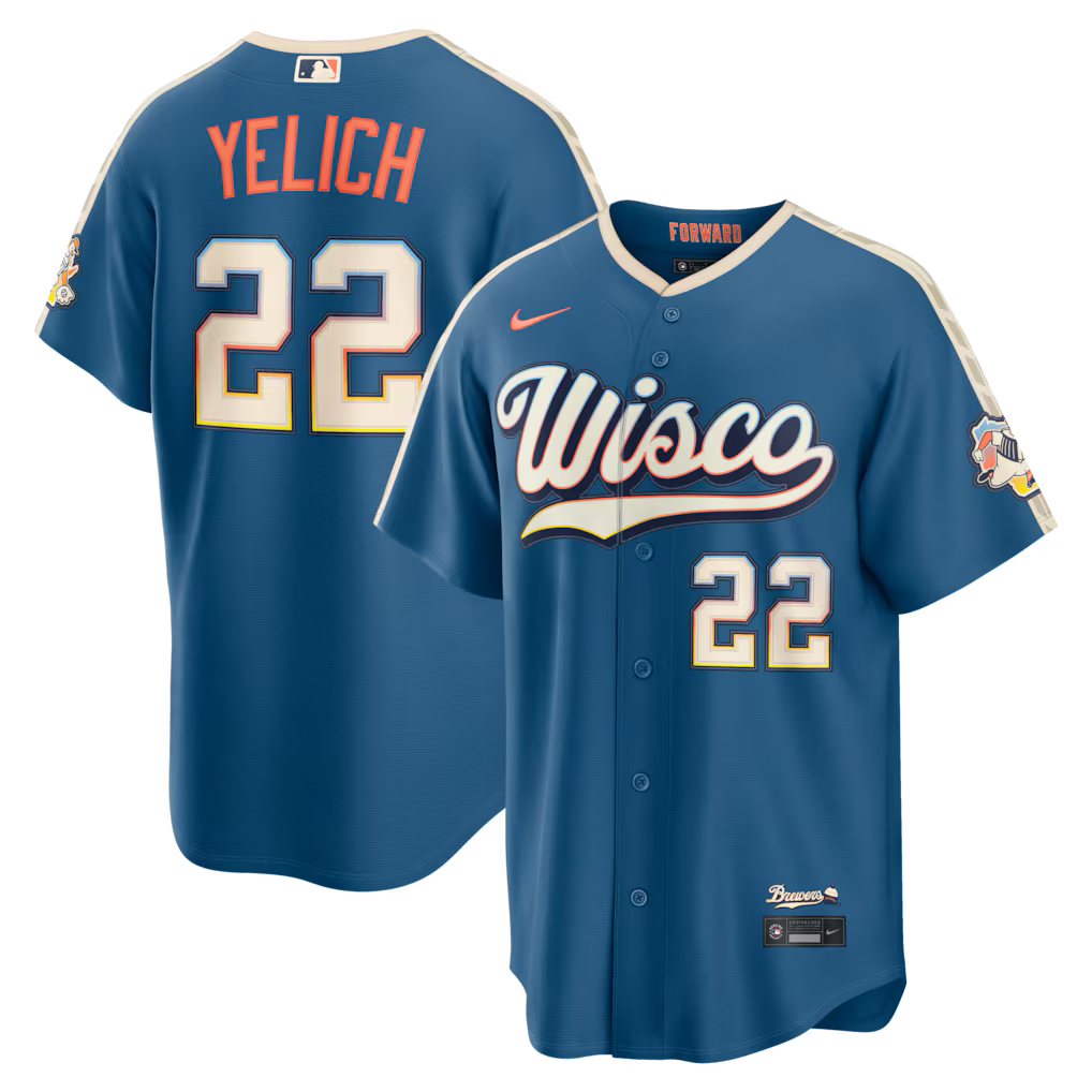 Christian Yelich #22 Milwaukee Brewers Baseball Jersey