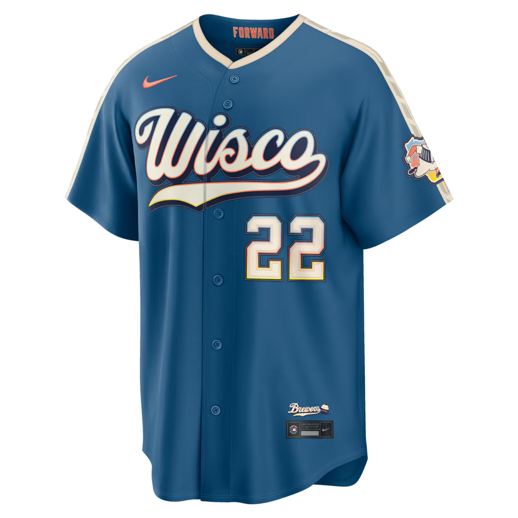 Christian Yelich #22 Milwaukee Brewers Baseball Jersey
