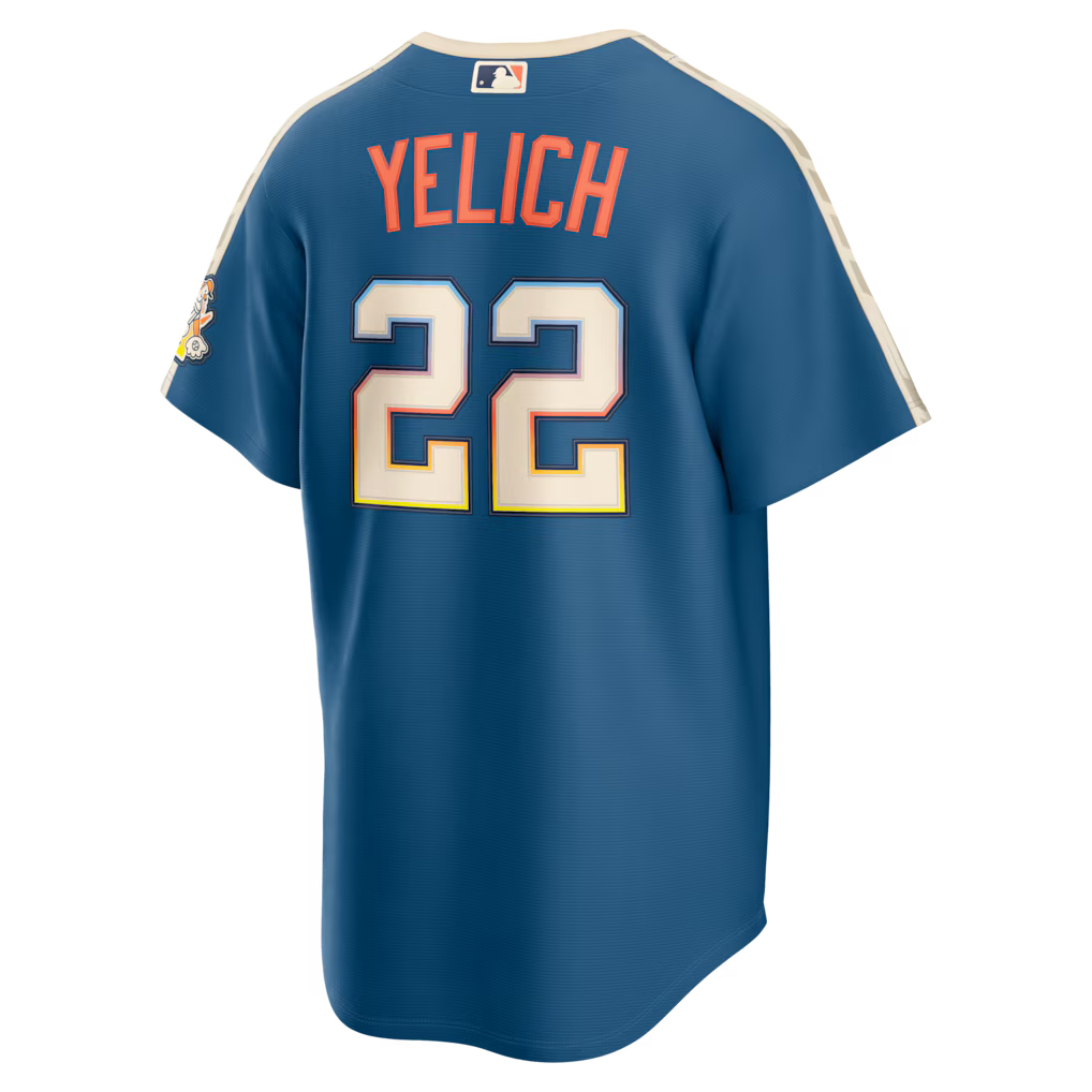 Christian Yelich #22 Milwaukee Brewers Baseball Jersey