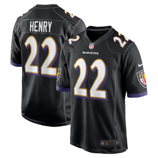Derrick Henry Baltimore Ravens Alternate Game Jersey - Black - NFL