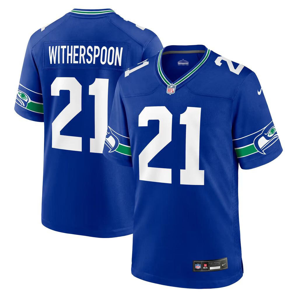 Devon Witherspoon #21 Seattle Seahawks Football Jersey