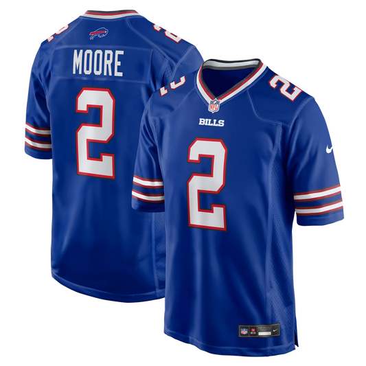 D.J. Moore #2 Buffalo Bills Football Jersey