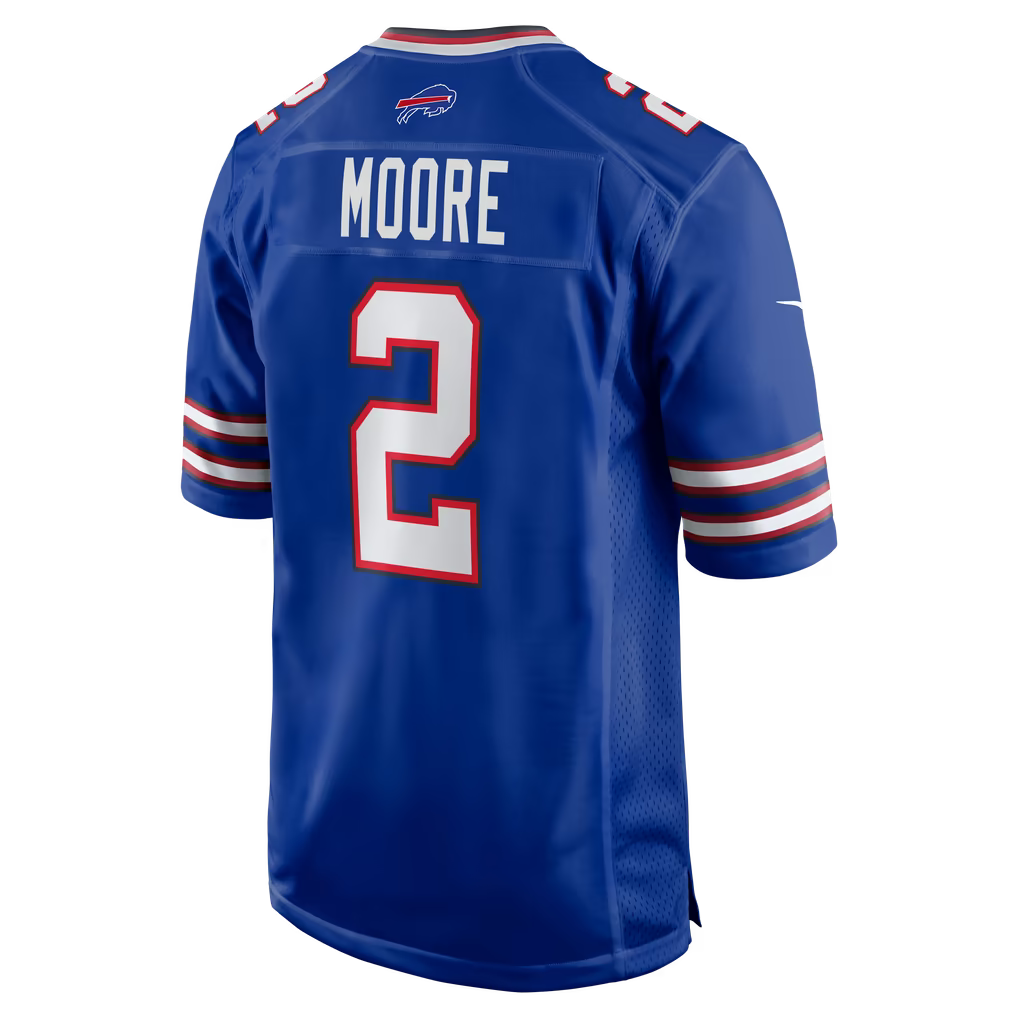 D.J. Moore #2 Buffalo Bills Football Jersey