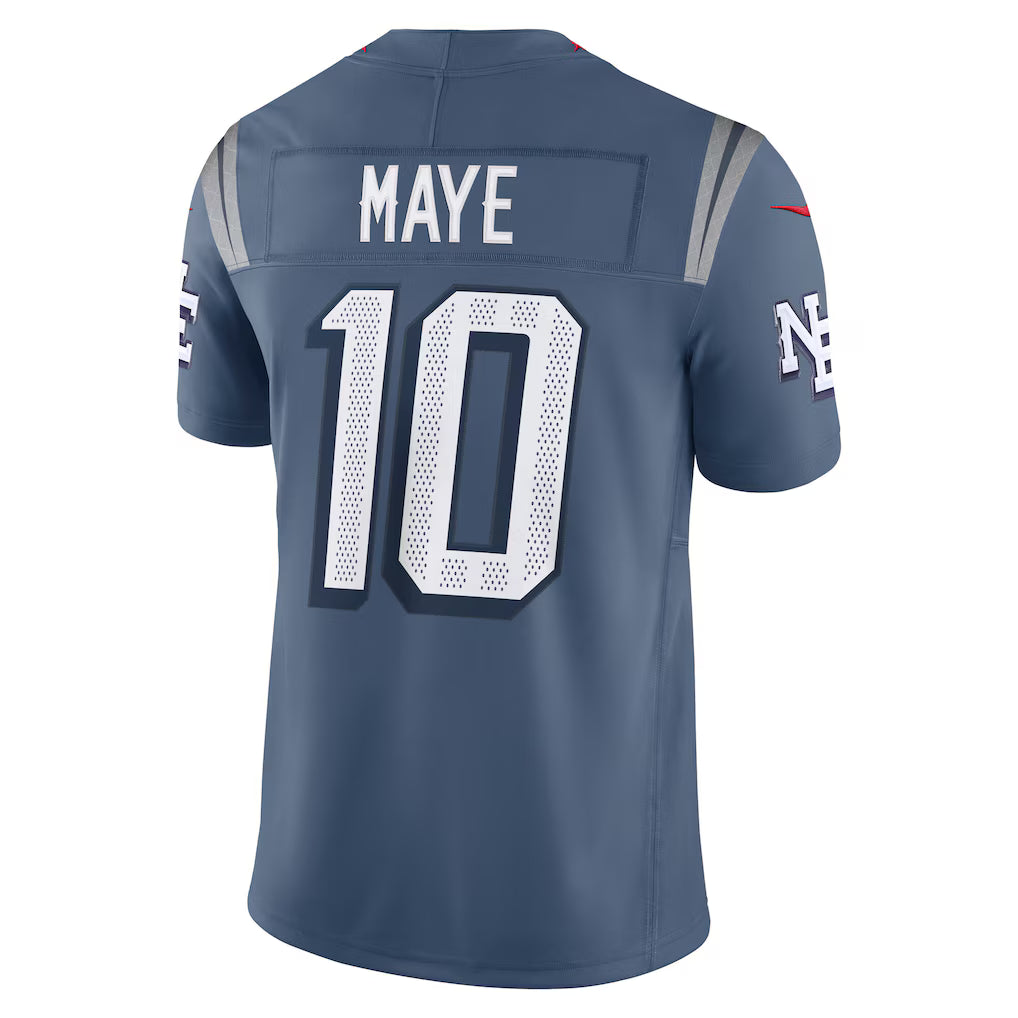 Drake Maye New England Patriots 2025 Rivalries Collection Limited Jersey - Storm Blue - NFL