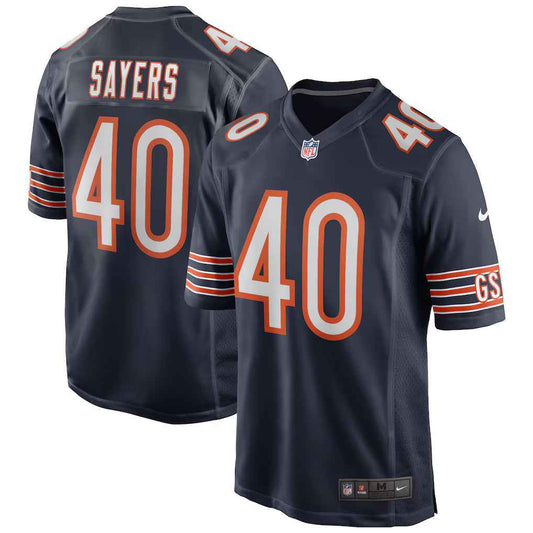 Gale Sayers #40 Chicago Bears Retired Player Football Jersey - Navy