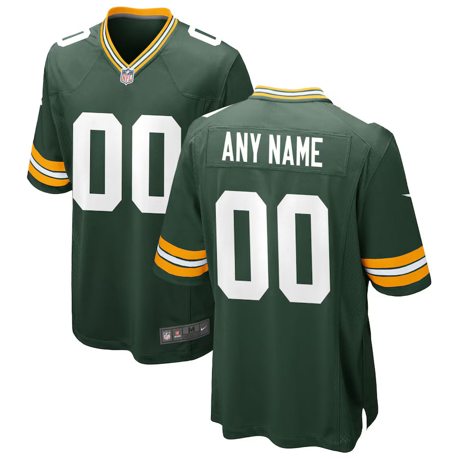 Green Bay Packers Custom Game Jersey - Green - NFL