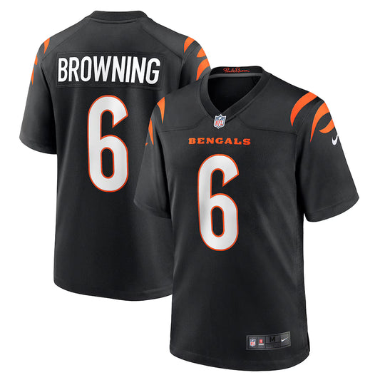 Jake Browning Cincinnati Bengals Game Jersey - Black - NFL