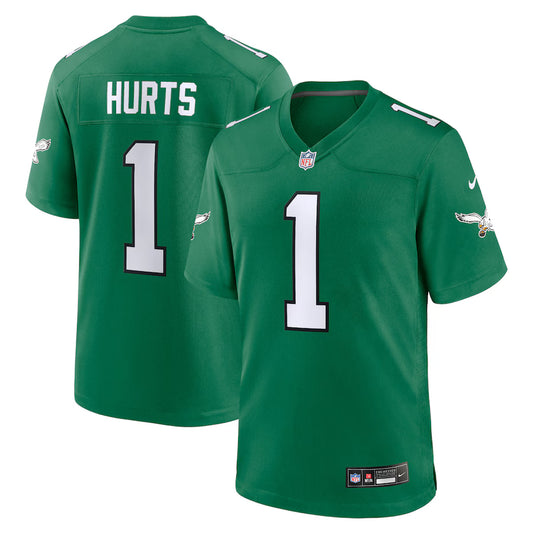 Jalen Hurts Philadelphia Eagles Alternate Game Player Jersey - Kelly Green - NFL