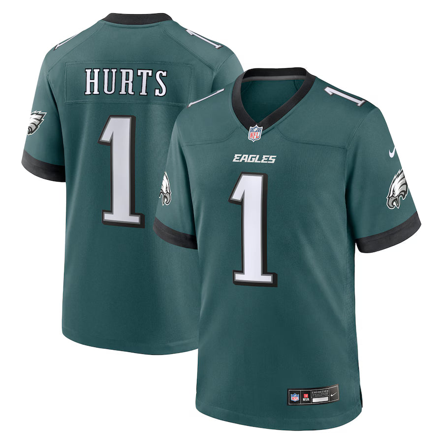 Jalen Hurts Philadelphia Eagles Team Game Jersey in midnight green