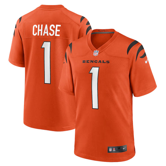 Ja'Marr Chase Cincinnati Bengals Alternate Game Jersey - Orange - NFL