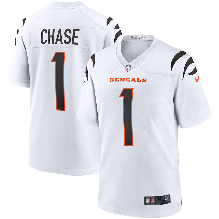 Ja'Marr Chase Cincinnati Bengals Game Jersey - White - NFL