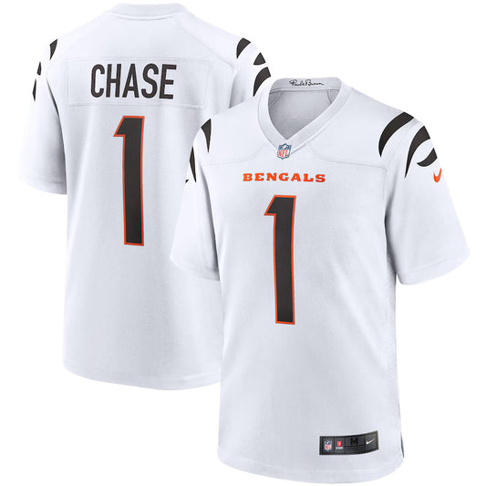 Ja'Marr Chase Cincinnati Bengals Game Jersey - White - NFL