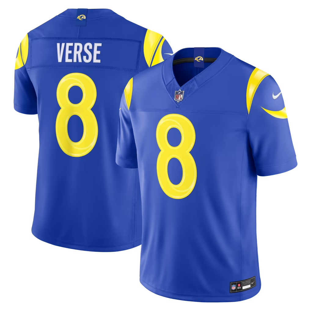 Jared Verse #8 Los Angeles Rams Football Jersey
