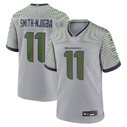 Jaxon Smith-Njigba Seattle Seahawks 2025 Rivalries Collection Game Jersey - Wolf Gray - NFL