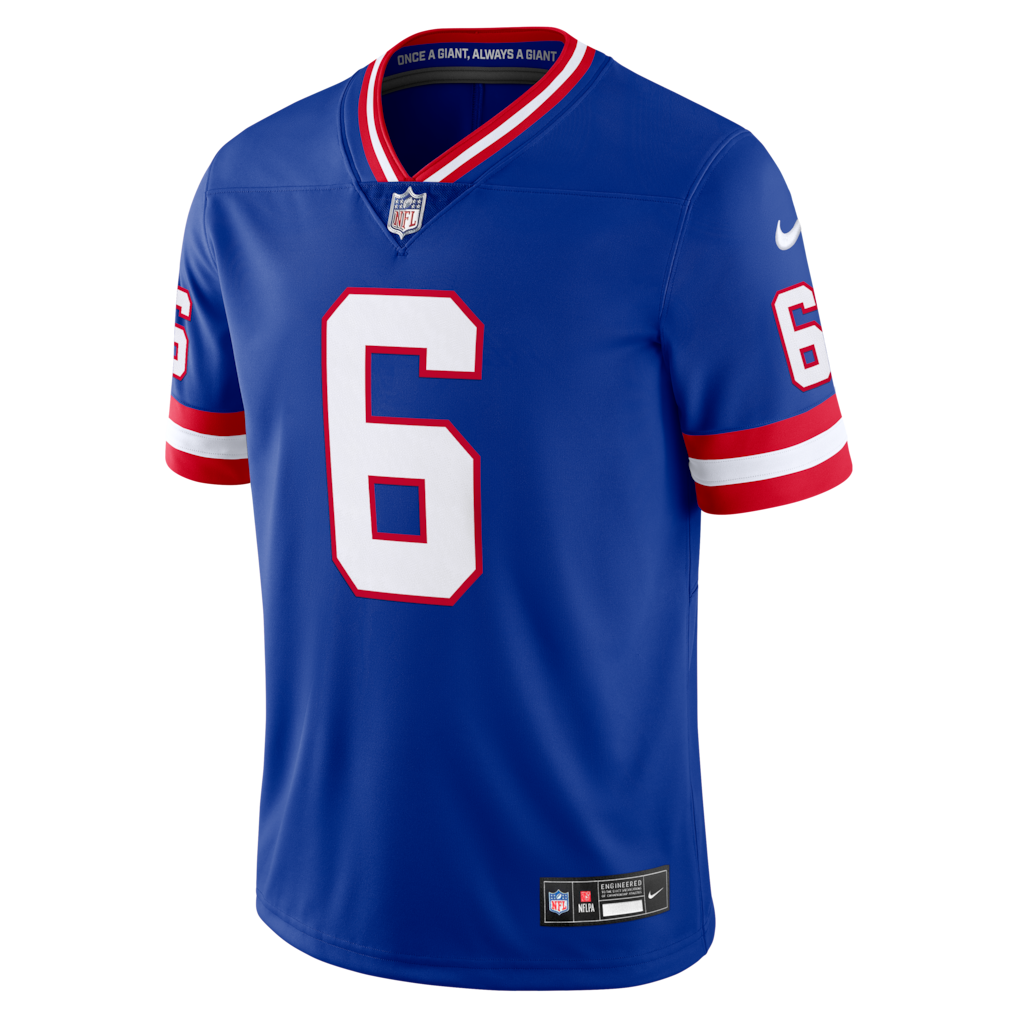 Jaxson Dart #6 New York Giants Royal Football Fan Jersey
