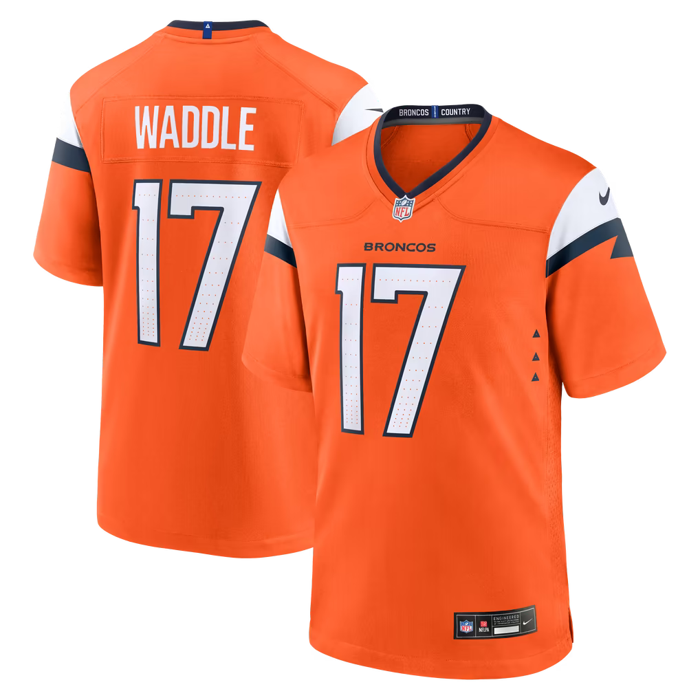 Jaylen Waddle #17 Denver Broncos Football Jersey