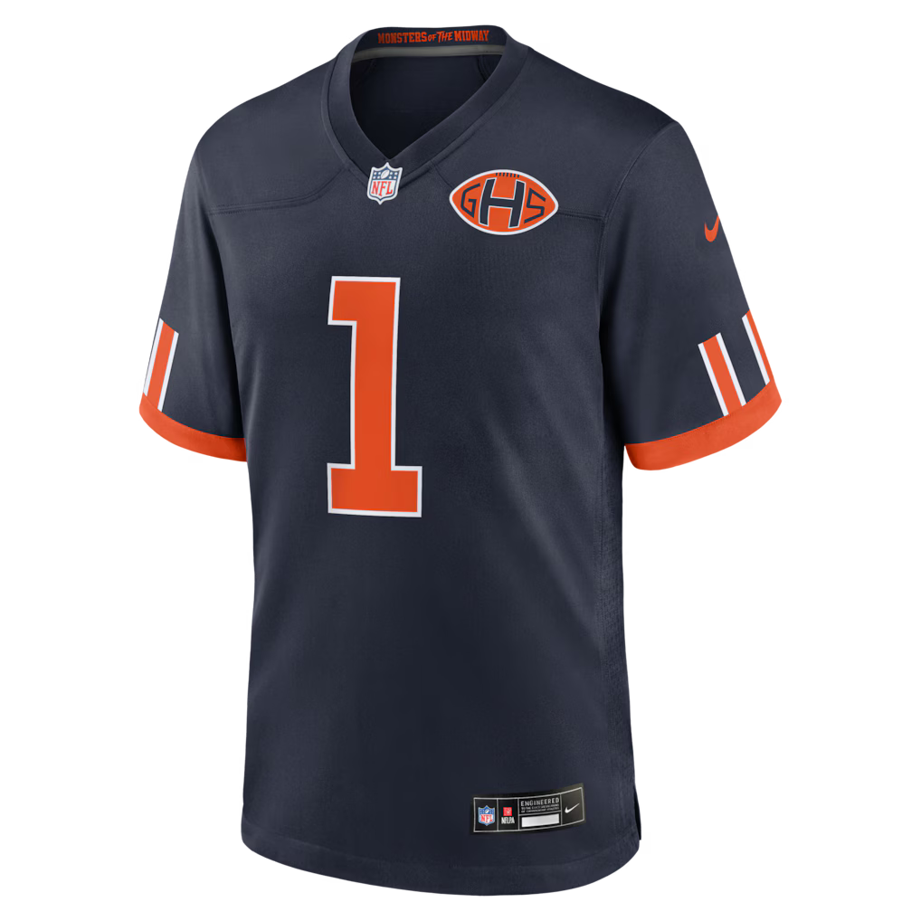Jaylon Johnson #1 Chicago Bears 2026 Rivalries NFL jersey