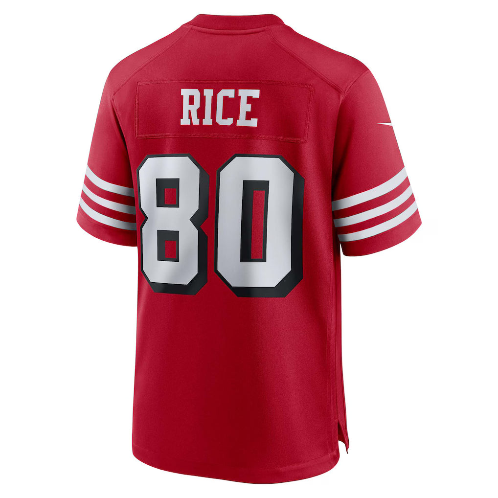 Jerry Rice #80 San Francisco 49ers Red Football Fan Jersey - Red