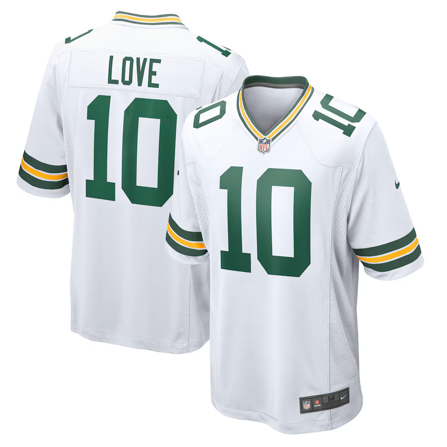 Jordan Love Green Bay Packers Game Jersey - White - NFL