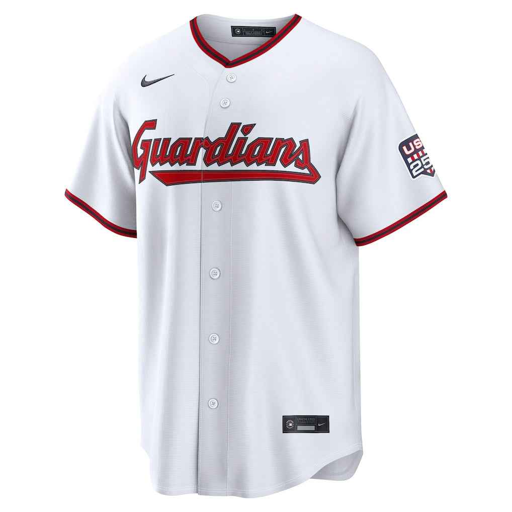 José Ramírez Cleveland Guardians USA 250 Fourth of July Home Baseball Jersey – White