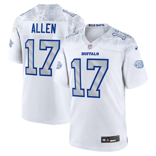 Men's Josh Allen White Buffalo Bills 2025 Rivalries Collection Game Jersey NFL