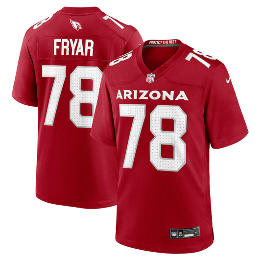 Josh Fryar Arizona Cardinals Team Game Jersey - Cardinal -NFL